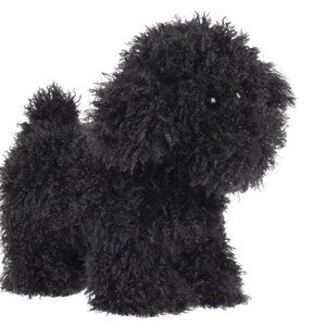 Apricot Lamb Black Poodle Stuffed Toy